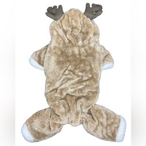 Fleece winter rain deer dog costume